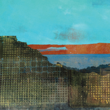 Landscape Blue framed