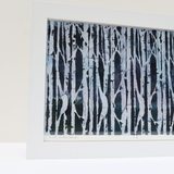 Close up detail of forest inspired artwork