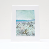 close up of textural gell plate monoprint