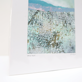 close up of textural gell plate monoprint