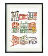 Belfast Bars, Pub Crawl Print