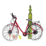 Flax Fox Designs Illustrated Bicycle Giclée Print