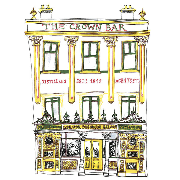 Crown Bar Giclée Print by Flax Fox
