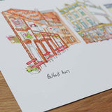 Belfast Bars, Pub Crawl Print