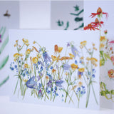 close up of harebell buttercup greeting card florals by Danielle Morgan