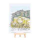 Giant's Causeway Illustration on a postcard by Danielle Morgan