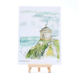 Mussenden Temple Illustration postcard by Danielle Morgan