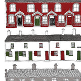 CLOSE UP OF TEA LANE POSTCARD BY FLAX FOX