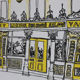 Crown Bar Belfast Screen Printed Artist Tea Towel