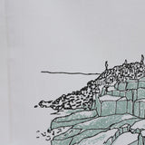 Giant's Causeway Screen Printed Artist Tea Towel