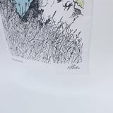 Carrick-A-Rede Rope Bridge Screen Printed Artist Tea Towel