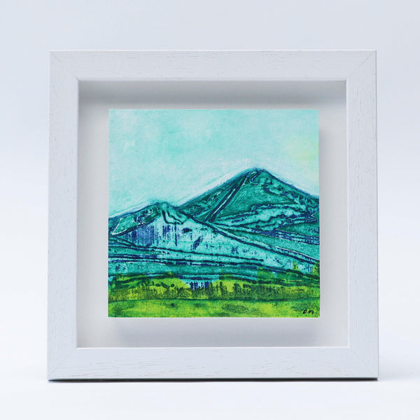 A collagraph mixed media print by Danielle Morgan 