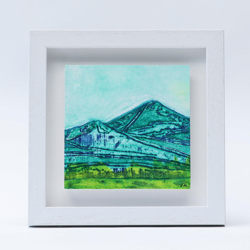 A collagraph mixed media print by Danielle Morgan 