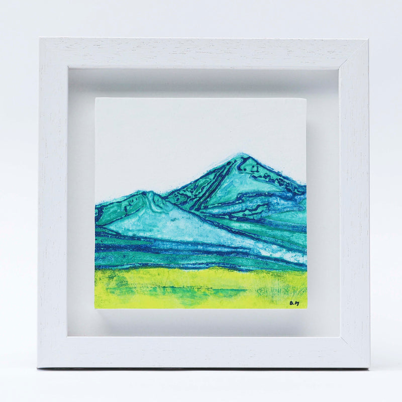 Mixed media collagraph print by Danielle Morgan