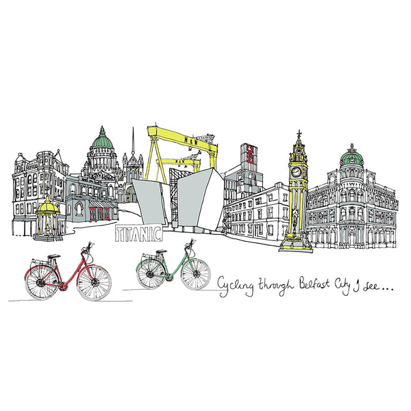 Belfast City Skyline artwork by Danielle Morgan