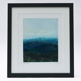 Mountain moments original hand made print by Danielle Morgan. Layered atmospheric view of the mountains