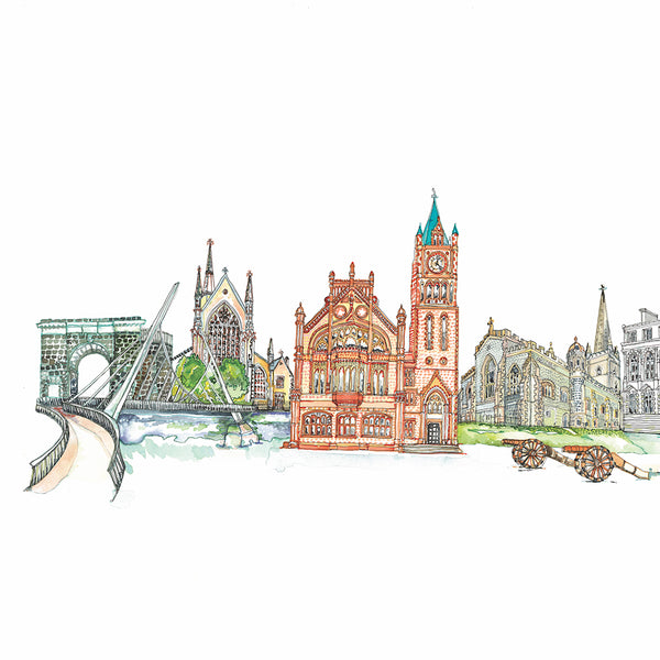 close up of Derry Skyline by Danielle Morgan from Flax Fox