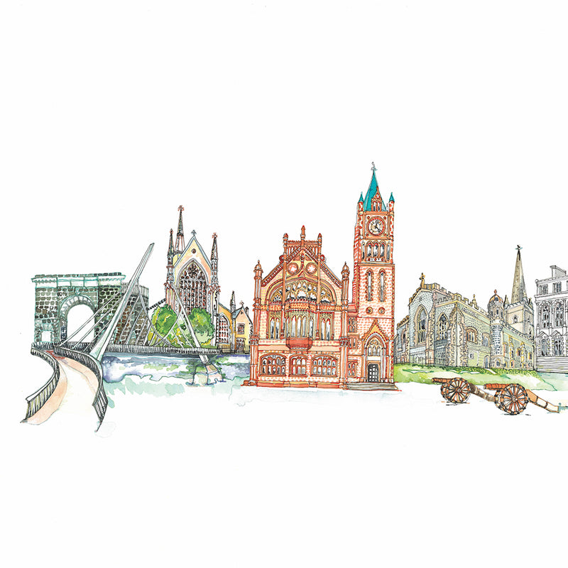 close up of Derry Skyline by Danielle Morgan from Flax Fox