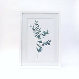 Eucalyptus original watercolour sketch by Danielle Morgan from Flax Fox