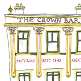 Crown Bar Giclée Print by Flax Fox