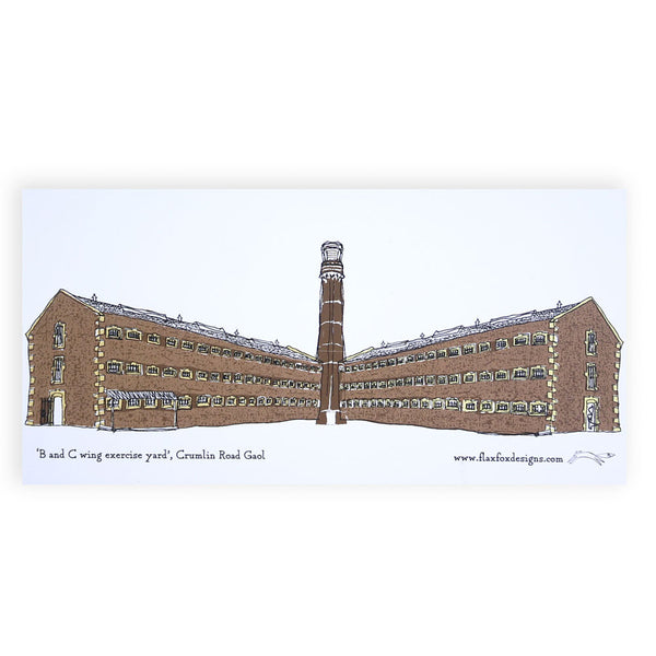 Crumlin Road Gaol Tower Artist Postcard