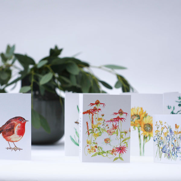 Greeting card selection of florals by Danielle Morgan