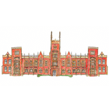 Queen's University giclee art print by Danielle Morgan Flax Fox