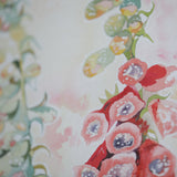 Foxglove watercolour painting by Danielle Morgan. inspired by mount stewart gardens