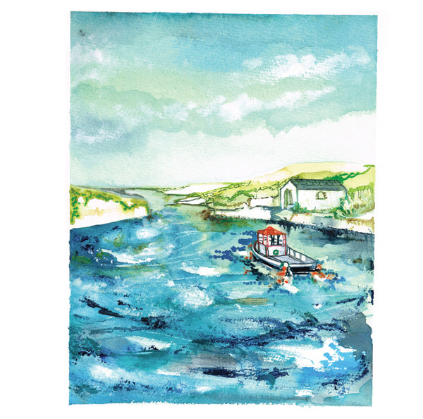 Ballintoy Harbour giclee reprodction print by Danielle Morgan