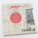 flax fox tea towel presentation box