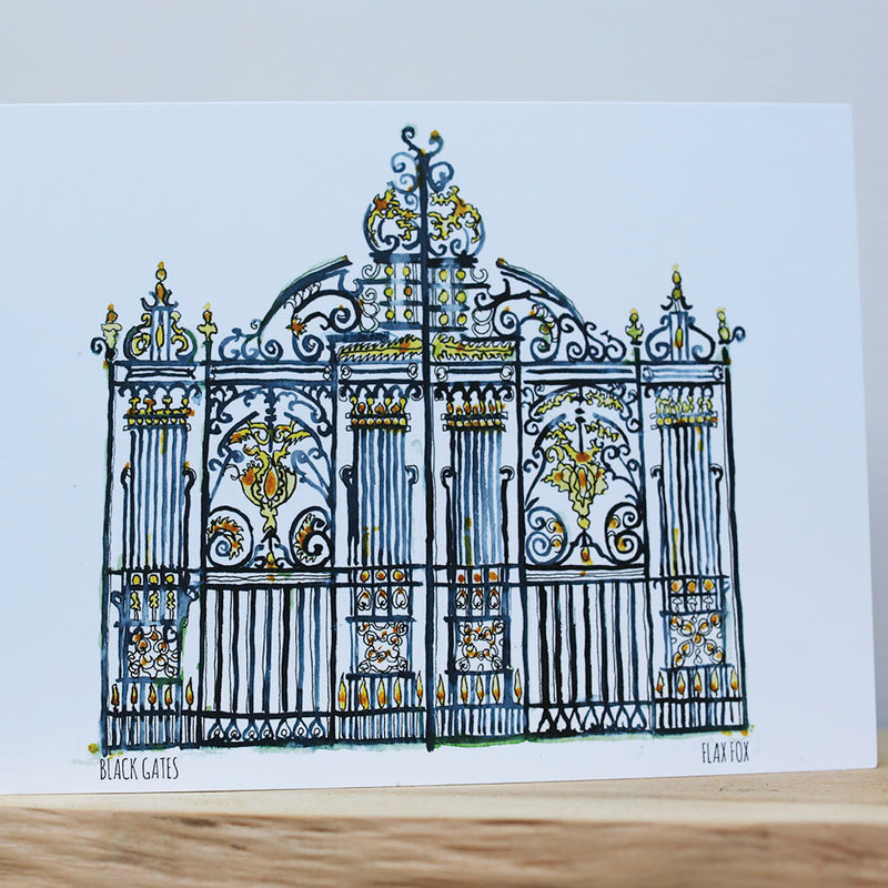 Black Gates, Postcard