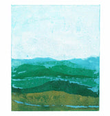 Unframed image of haze casts over the land in winter sun. Art print by Danielle Morgan 