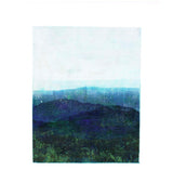 Unframed close up of original art print by Danielle Morgan. A view of the Irish mountains