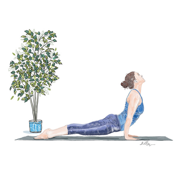 yoga illustration by flax fox